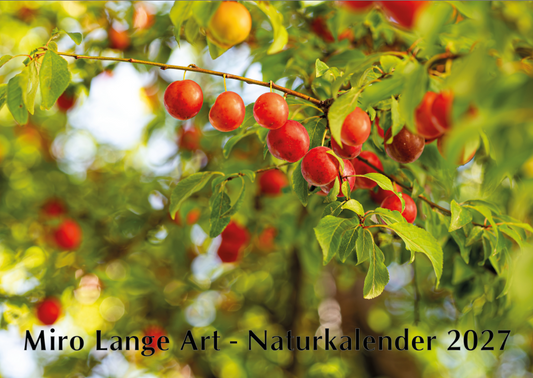 Naturkalender 2027 von Miro Lange Art – Titelseite mit Naturfotografie