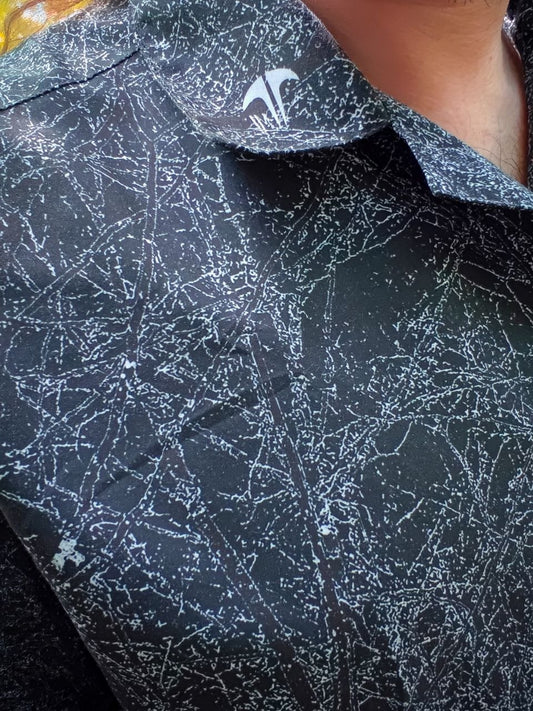 Snow Forest – Chemise Unisexe à Boutons I Photo Nature